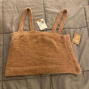 Fuzzy sweater crop top from Forever 21 never worn